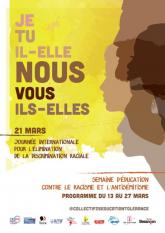 Affiche semaine contre le racisme et l'antisémitisme à Besançon