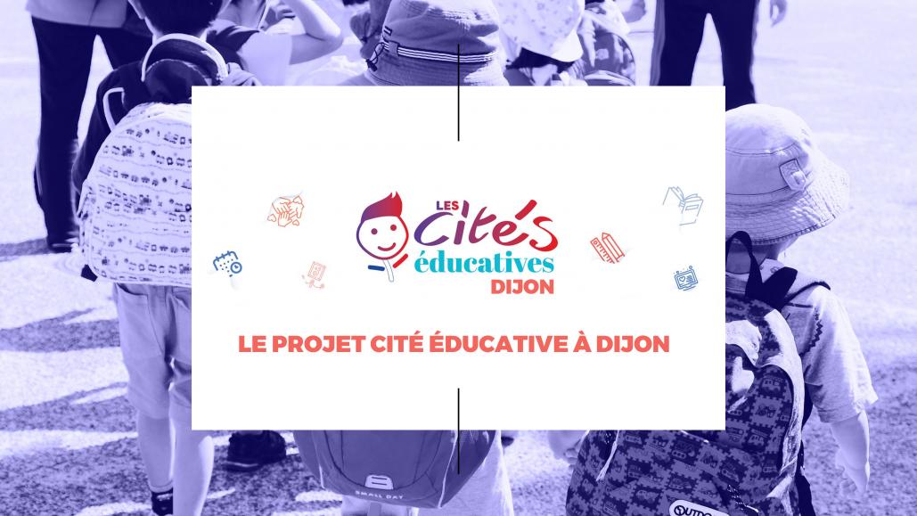 Diaporama présentant le projet et axes d'interventions de la Cité éducative de Dijon. page 1